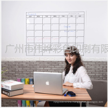 Printing Heavy Duty Laminated Extra Large Horizontal Wall Calendar / Stationary